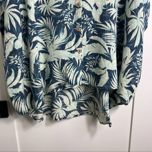 Rip Curl Womens Sun Rays Oversized Button Up Tropical Shirt Large - Picture 4 of 10